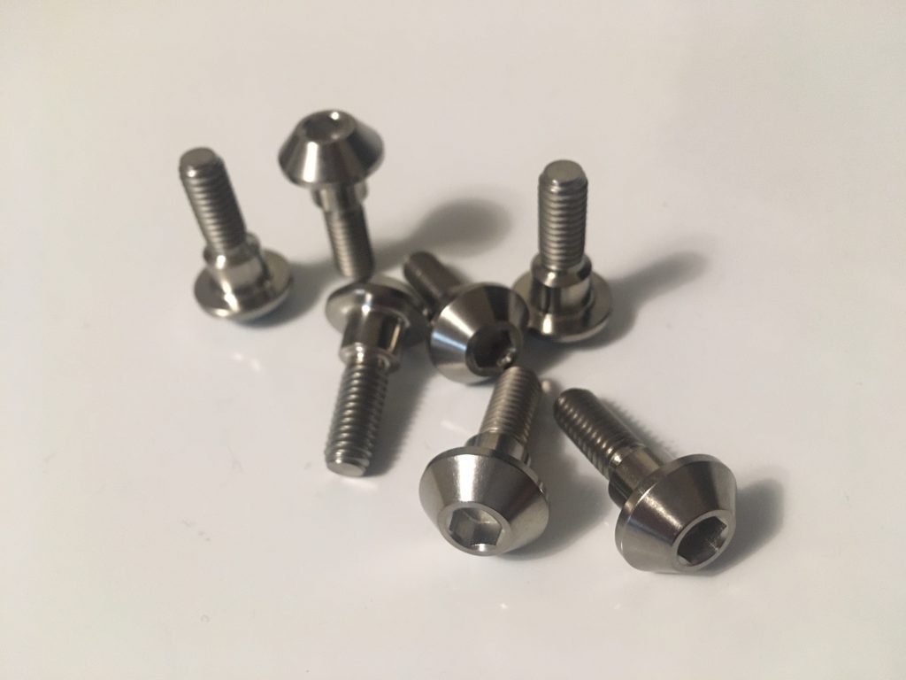 Front Rotor Bolt Set Titanium LWT RACER