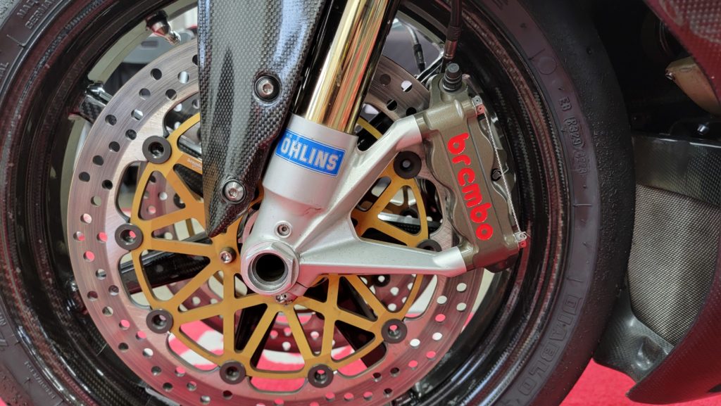 Pierobon X60R Ohlins Forks Brembo Rotors Brembo Billet Caliper Brakes