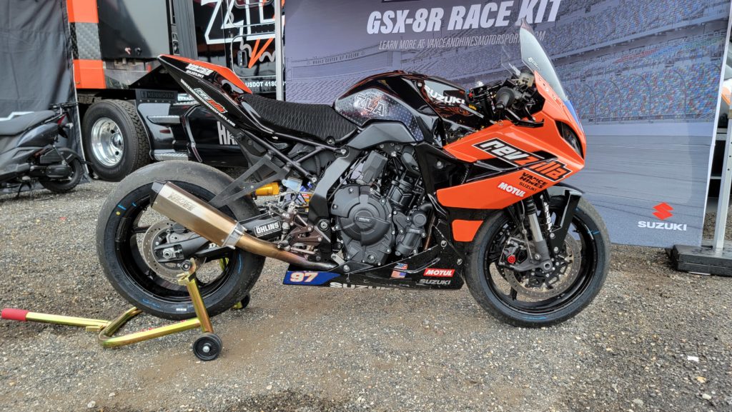 Vance and Hines Suzuki GSX8R Race Bike Twins Cup